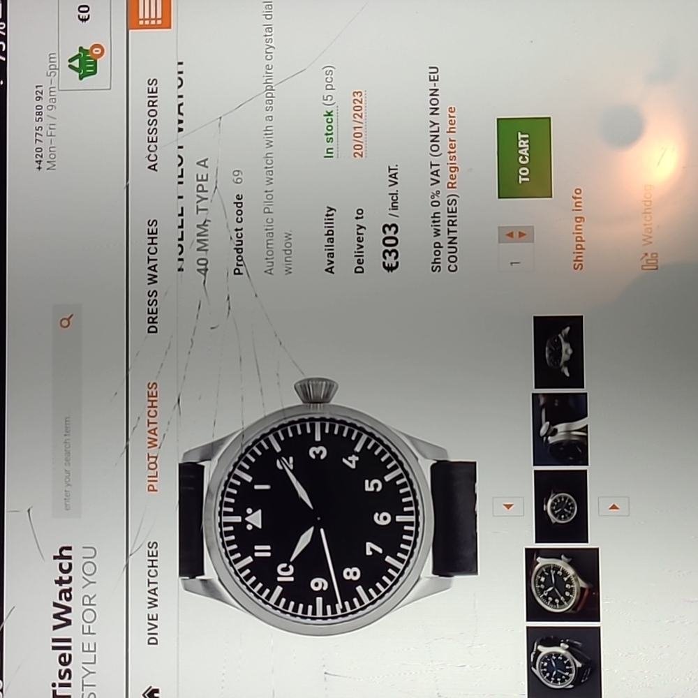 Tisell Pilot Watch